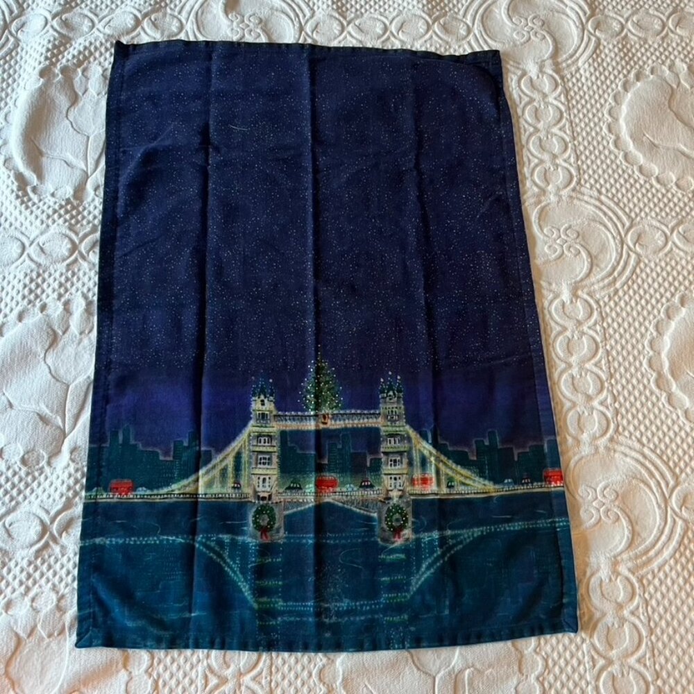 Anthropologie Holiday In The City Dish Towel - London
